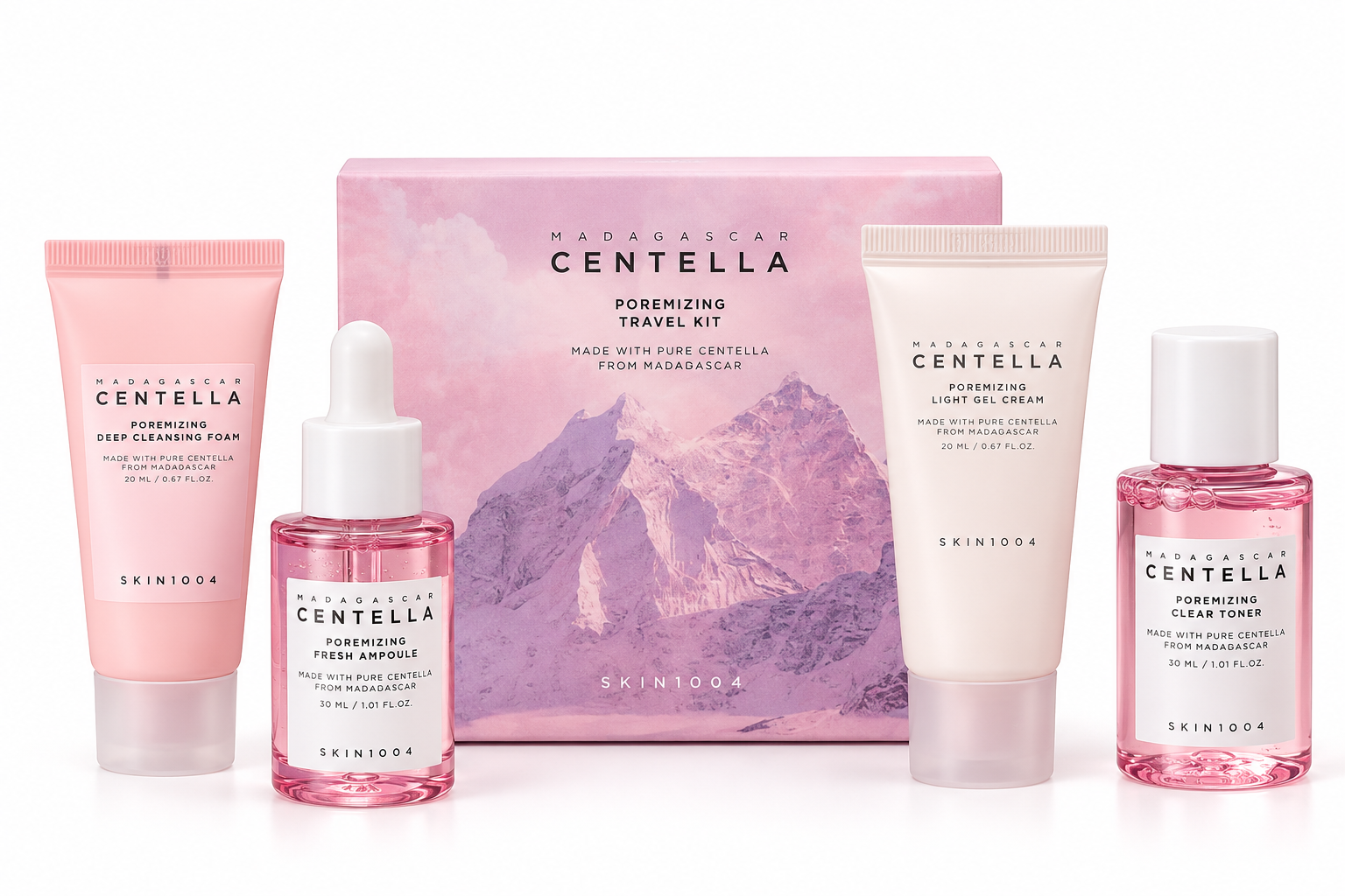 SKIN1004 MADAGASCAR CENTELLA POREMIZING TRAVEL KIT